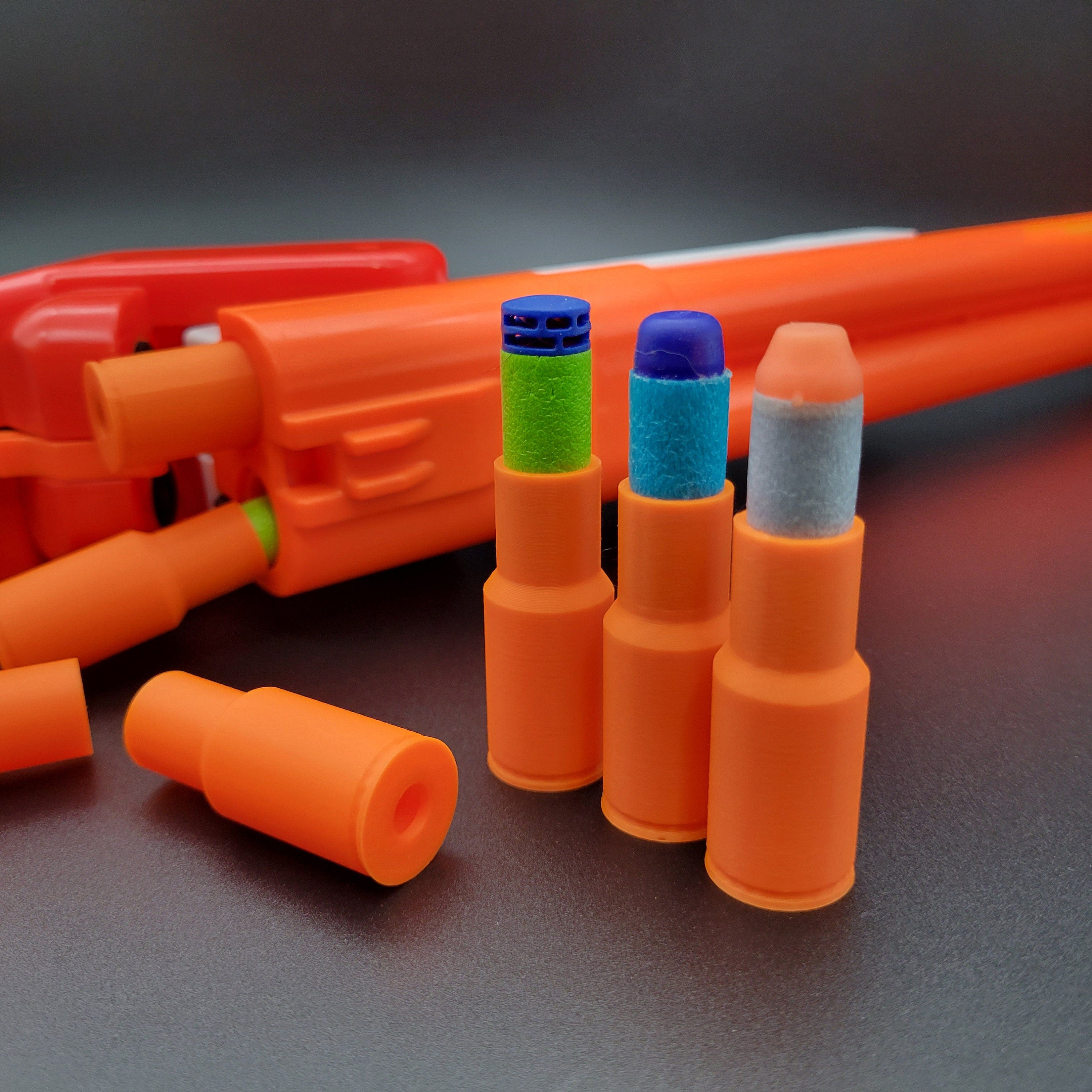 Buzz Bee Blaster Gun Compatible Shells | Work with .5 inch diameter Elite Size Comparable Darts | Full, Half, any length Dart, Rifle Shotgun