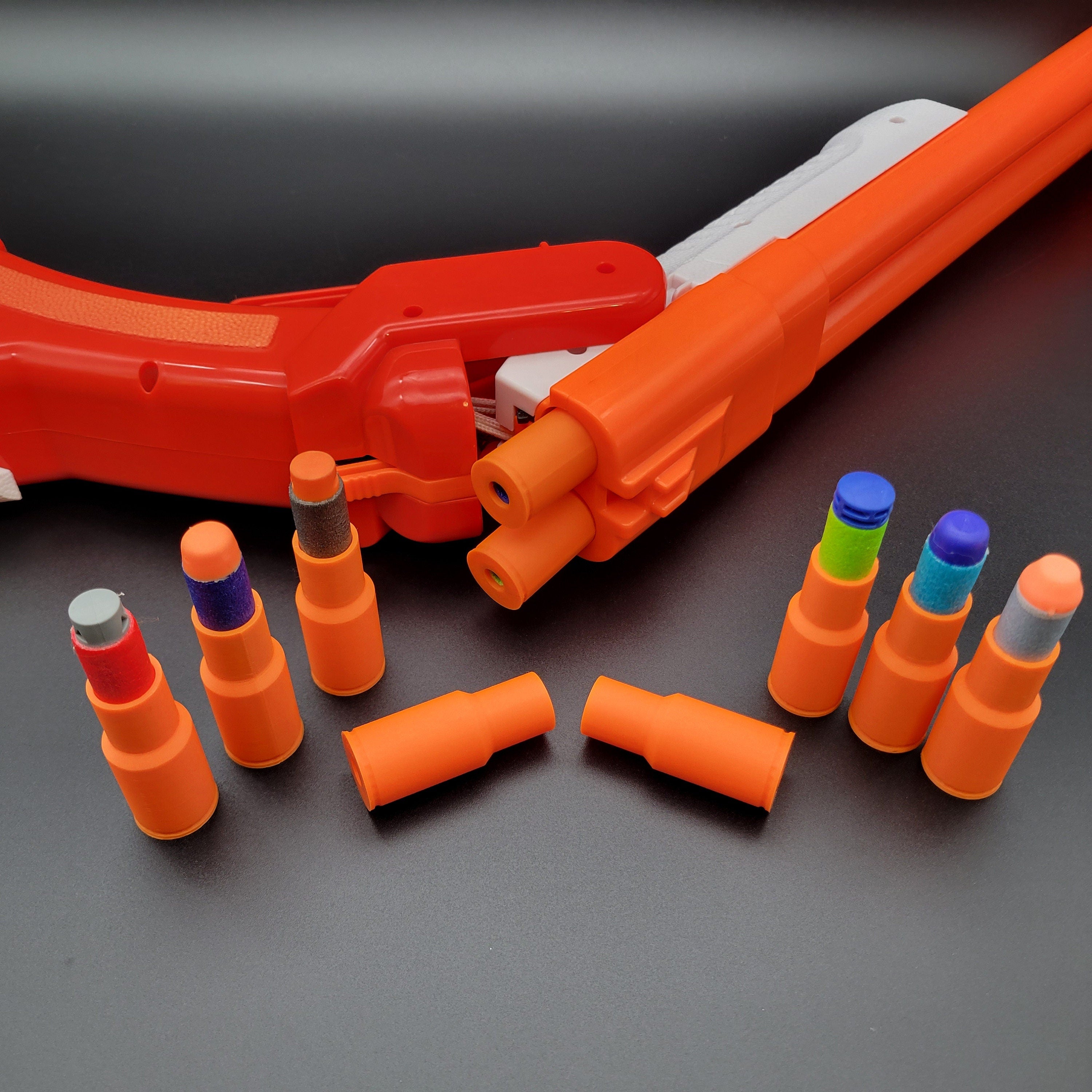 Buzz Bee Blaster Gun Compatible Shells | Work with .5 inch diameter Elite Size Comparable Darts | Full, Half, any length Dart, Rifle Shotgun