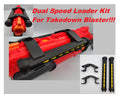 Dual 8 Shot Speed Loader Holder with Speed Loaders Compatible With Nerf Rival Takedown Blaster Xx-800 Refill Toy Gun Part Clip