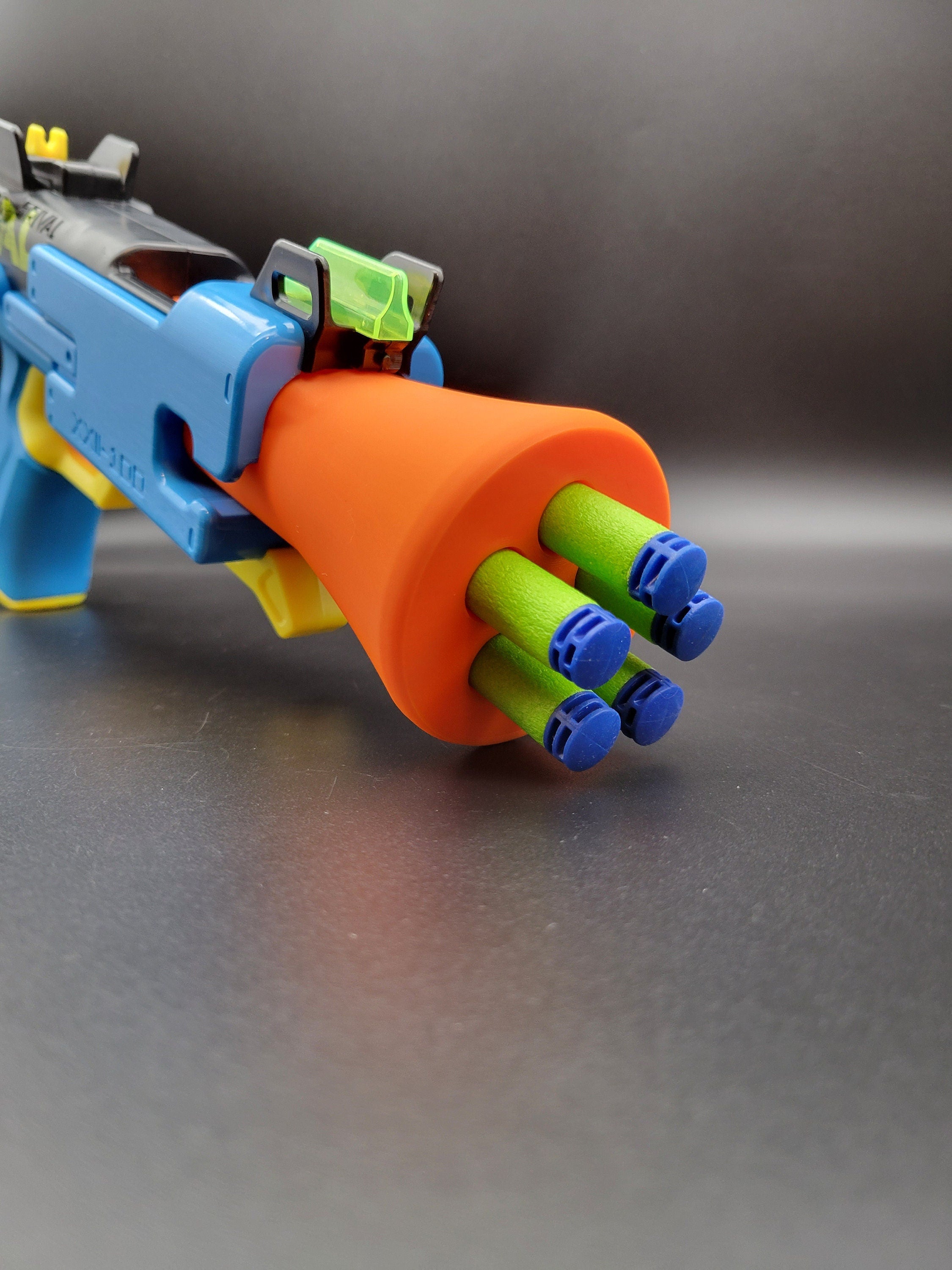Blunderbuss Barrel Mod For Nerf Rival Fate Dart Blaster 5 Dart Volley -Shotgun Capacity Toy Pistol Gun Part for Modding & Modders