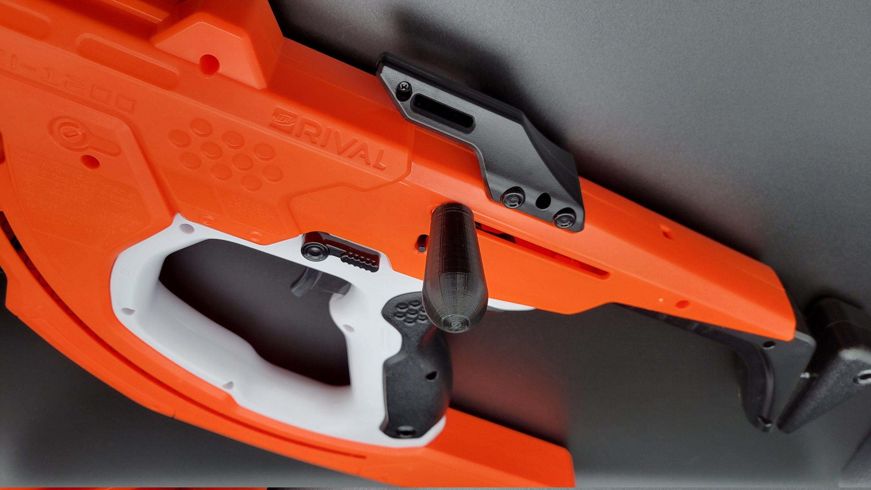 2x Stout Priming Handle Grip Knobs for Nerf Rival Sideswipe Blaster Curve Shot Line Replacement for Lost Part or Backup! - Toy Gun Part