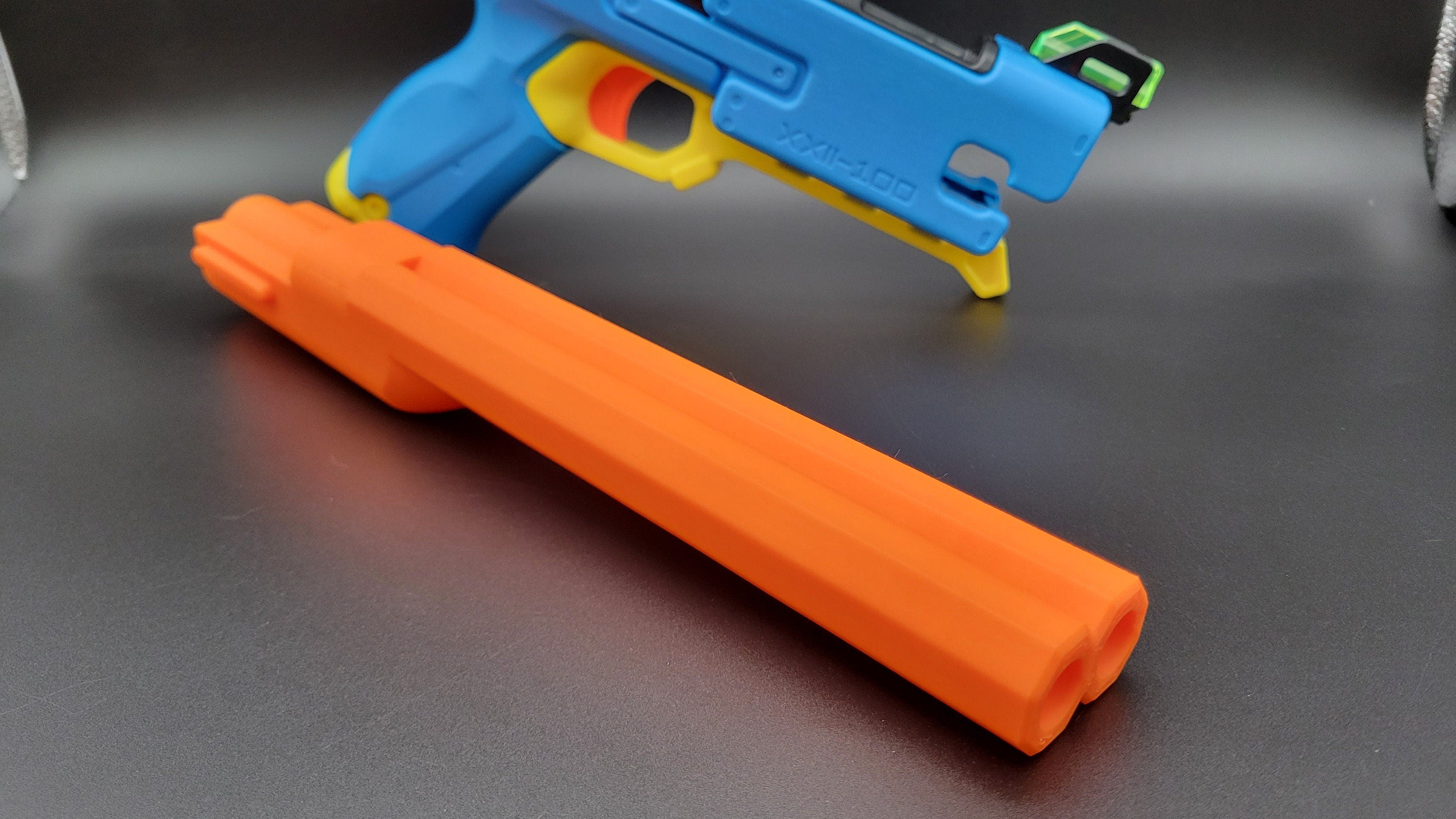 Double Barrel Mod For Nerf Rival Fate Dart Blaster InLine Clip - 6 Round 12 Dart Capacity Half Short Dart Toy Pistol Gun In Line Part!