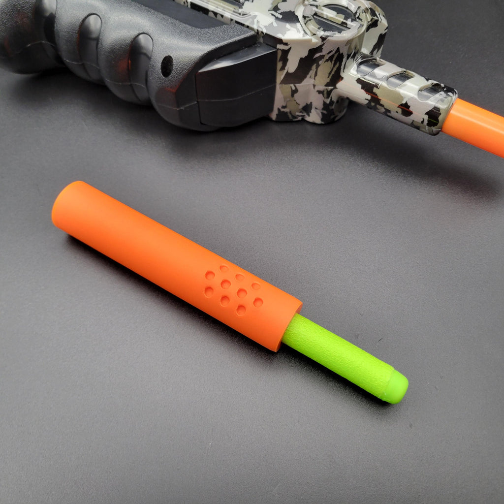 Barrel Adapter Mod For Bug-A-Salt 3.0 Blaster! To Fire Foam Darts! Compatible with Bug A Salt Toy Gun to use standard size elite darts!