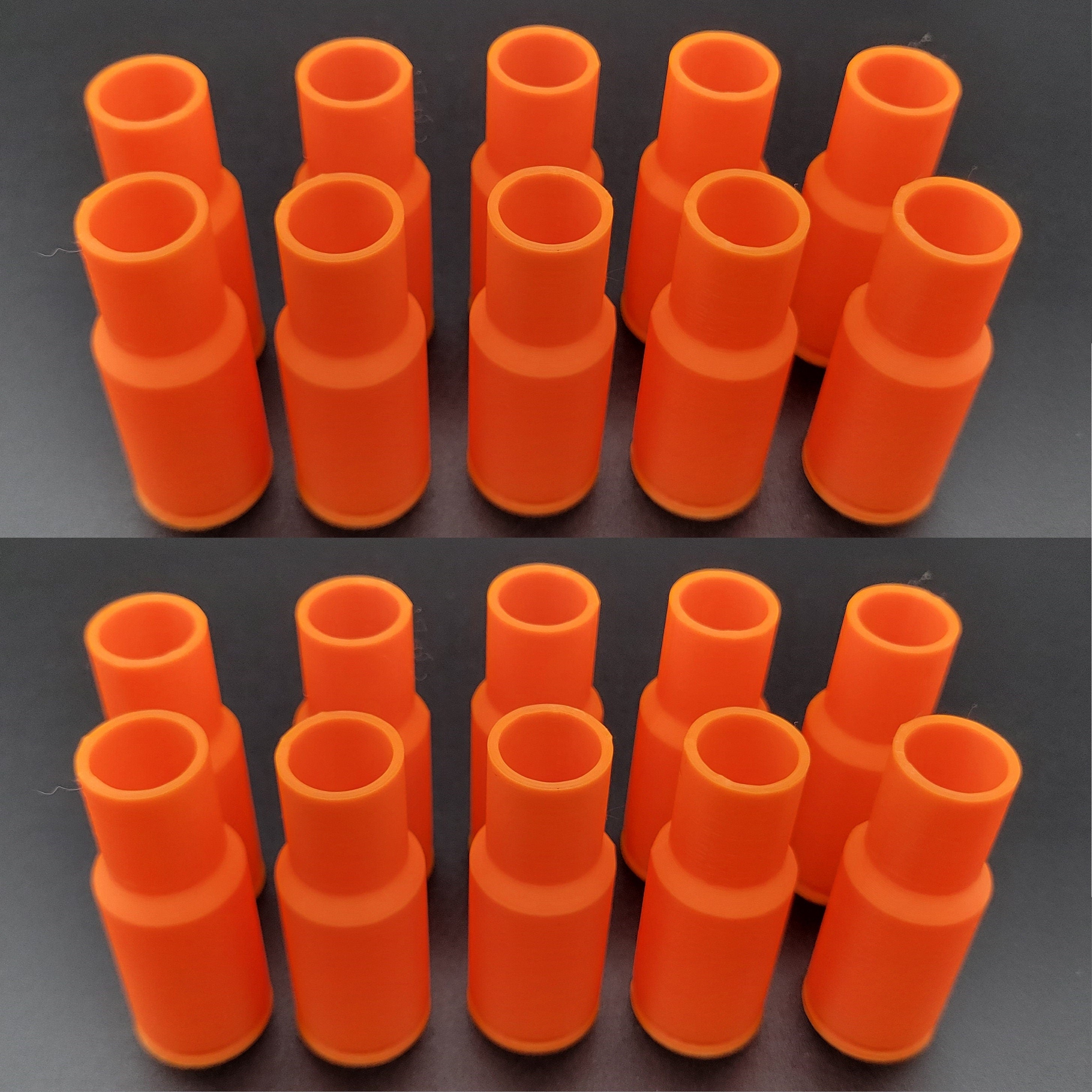 Buzz Bee Blaster Gun Compatible Shells | Work with .5 inch diameter Elite Size Comparable Darts | Full, Half, any length Dart, Rifle Shotgun