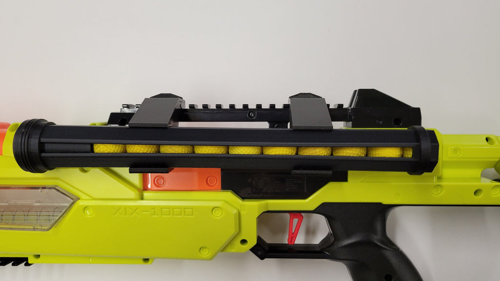 10 Shot Speed Loader Holder with Speed Loader Compatible With Nerf Rival Jupiter Edge Series Blaster XIX-1000 Refill Toy Gun Part Clip