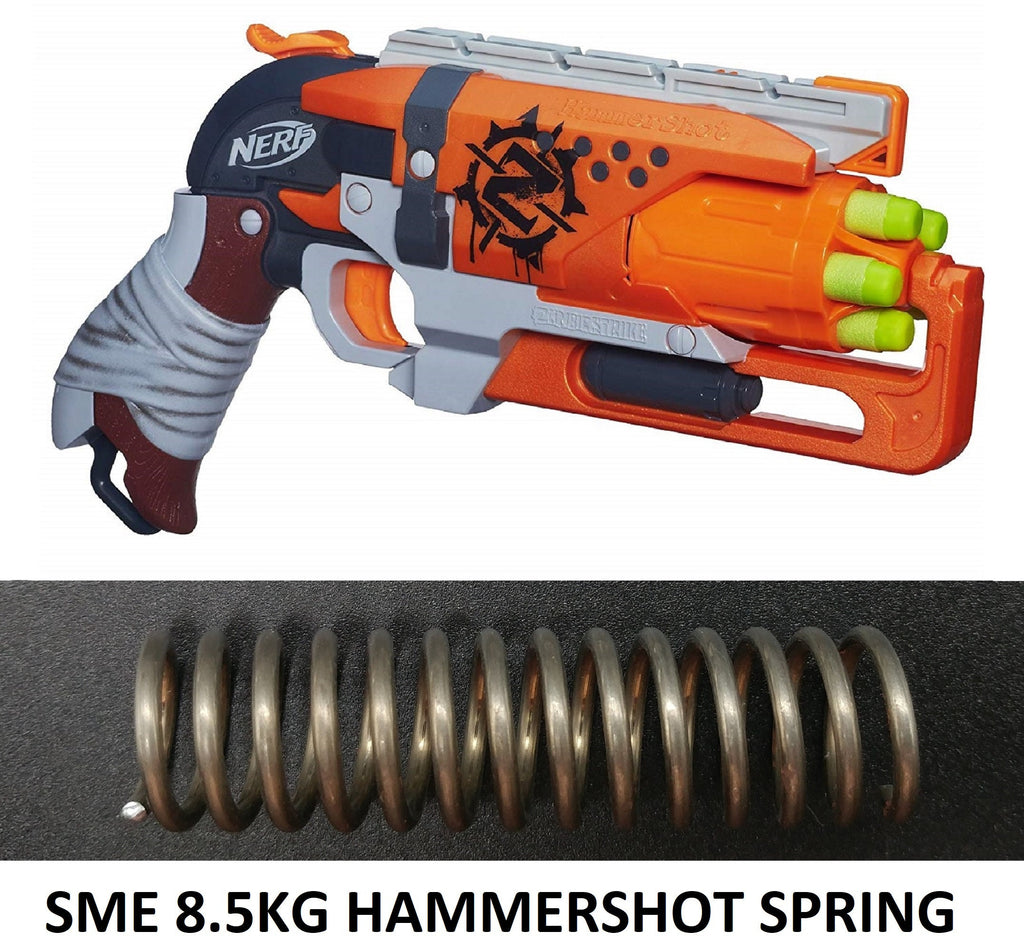 8.5 Kg Spring For Nerf Hammershot Blaster - Mod Upgrade - Zombie Strike Power Boost! Aftermarket Mod Sweet Revenge Compatible - Toy Gun Part