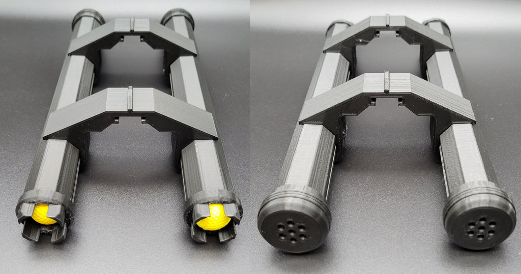 Dual 10 Shot Speed Loader Holder with Speed Loaders Compatible With Nerf Rival Saturn Edge Series Blaster XX-1000 Refill Toy Gun Part Clip