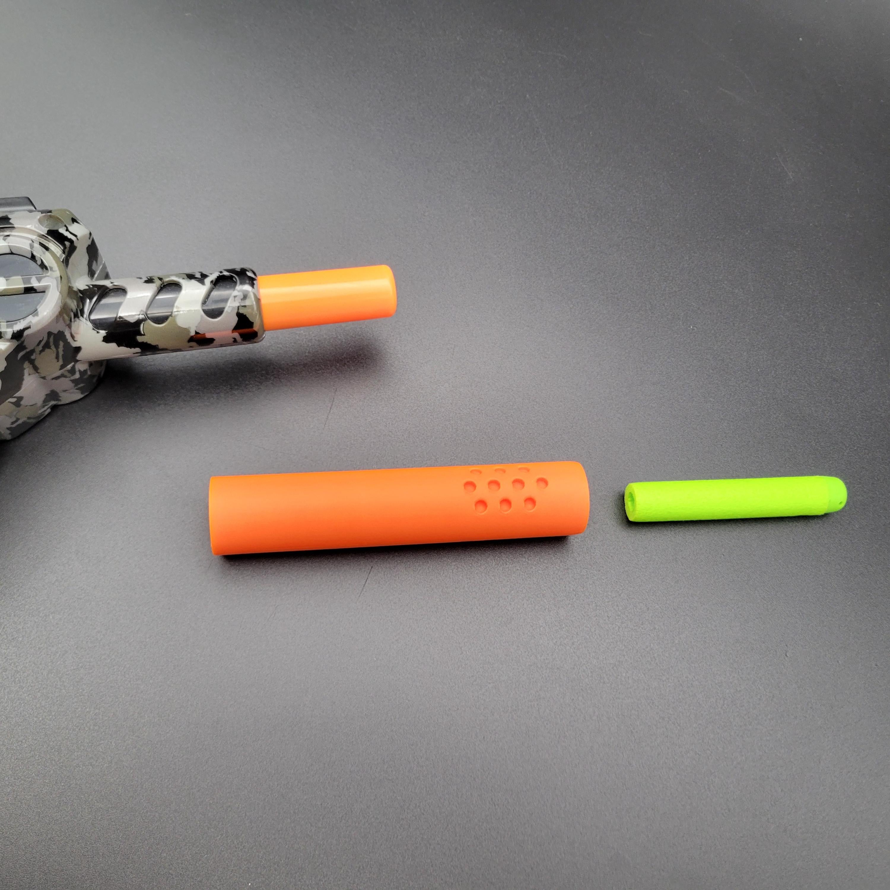 Barrel Adapter Mod For Bug-A-Salt 3.0 Blaster! To Fire Foam Darts! Compatible with Bug A Salt Toy Gun to use standard size elite darts!
