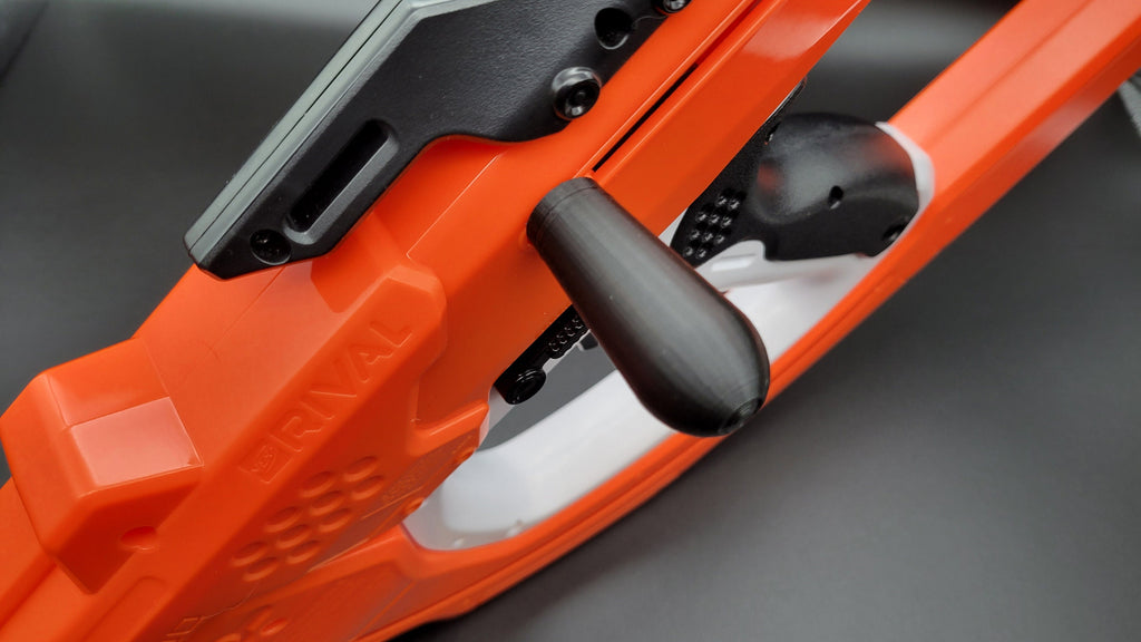 2x Stout Priming Handle Grip Knobs for Nerf Rival Sideswipe Blaster Curve Shot Line Replacement for Lost Part or Backup! - Toy Gun Part