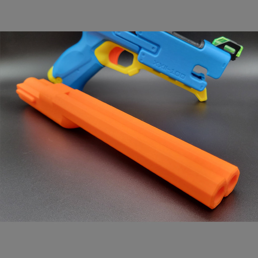 Double Barrel Mod For Nerf Rival Fate Dart Blaster InLine Clip - 6 Round 12 Dart Capacity Half Short Dart Toy Pistol Gun In Line Part!