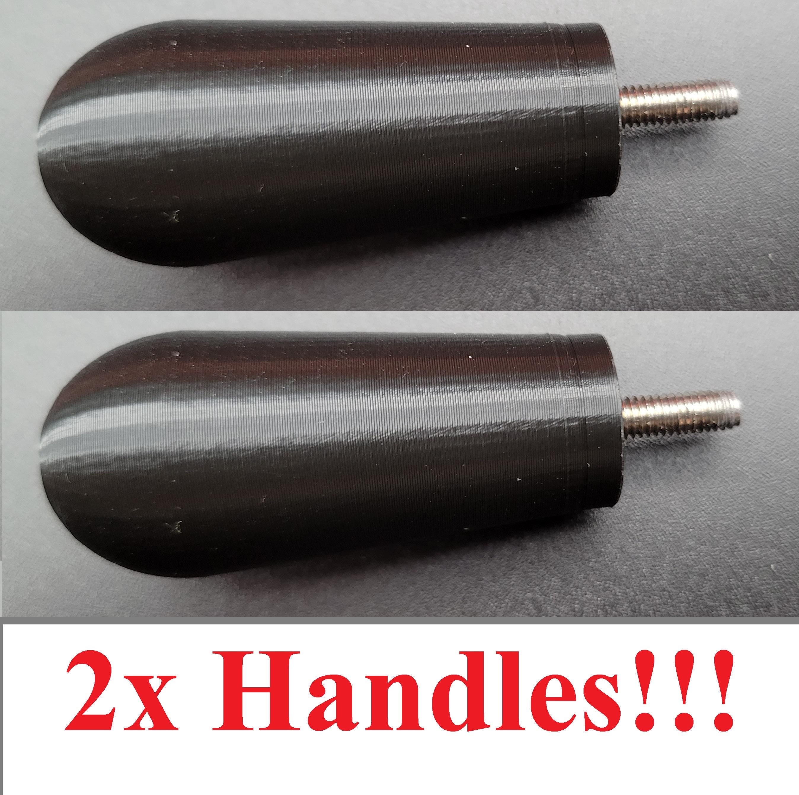 2x Stout Priming Handle Grip Knobs for Nerf Rival Sideswipe Blaster Curve Shot Line Replacement for Lost Part or Backup! - Toy Gun Part