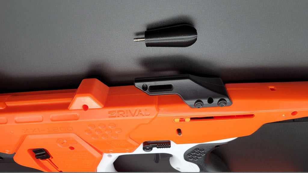 2x Stout Priming Handle Grip Knobs for Nerf Rival Sideswipe Blaster Curve Shot Line Replacement for Lost Part or Backup! - Toy Gun Part